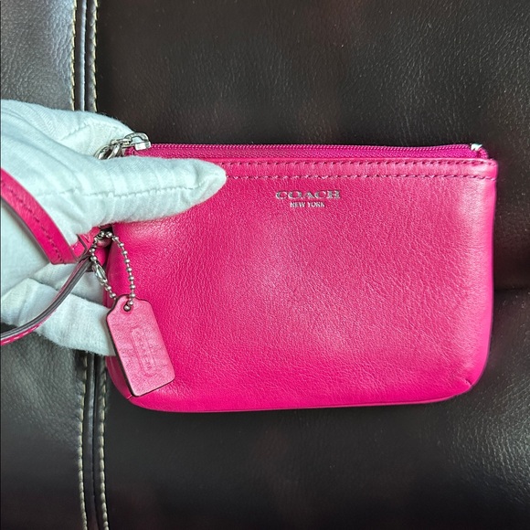 Coach Pink Wristlet Clutch - Picture 7 of 8